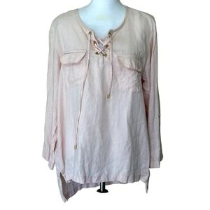 Company Ellen Tracy linen tunic, lagenlook, coastal, minimalist, relaxed
